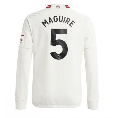 Fotballdrakt Herre Manchester United Harry Maguire #5 Tredjedrakt 2023-24 Langermet